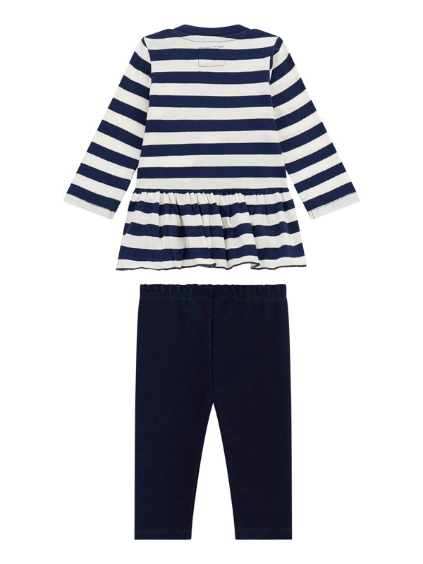 Set ls t-shirt+knit denim pant