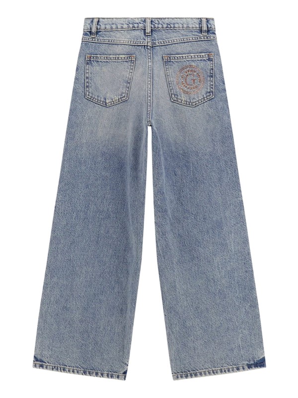Rigid denim 90s pants