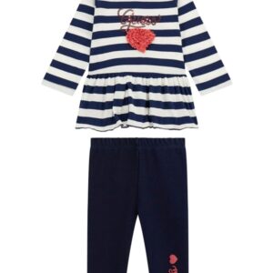 Set ls t-shirt+knit denim pant