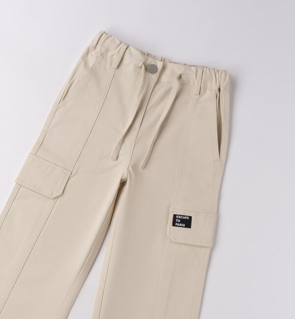 Pantalone tessuto navetta lungo