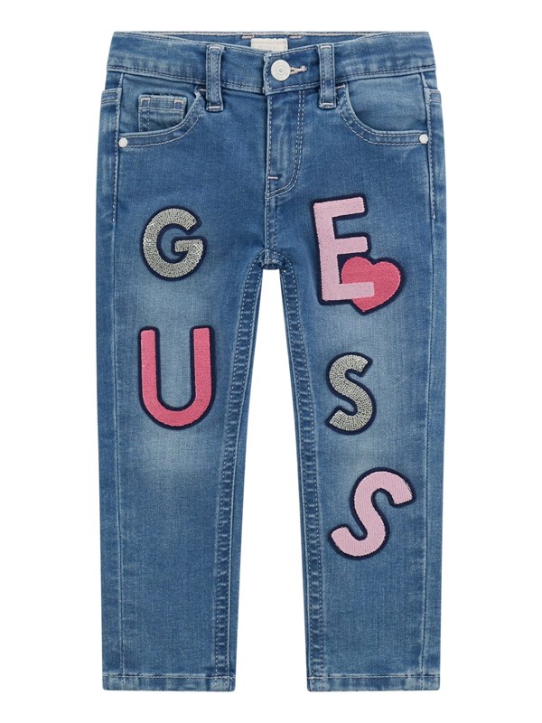 Stretch denim skinny pants