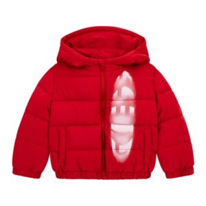 Ls hooded padded jacket w/ zip