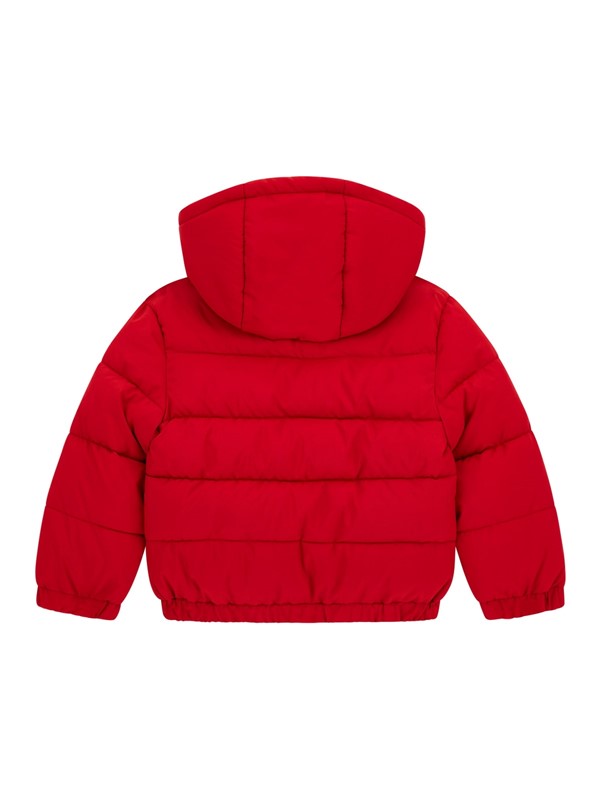 Ls hooded padded jacket w/ zip