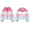 Padded hooded ls jacket w/zip