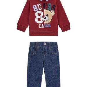 Set sweatshirt + denim pants