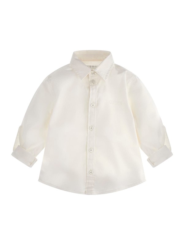 Str. poplin adj. ls shirt