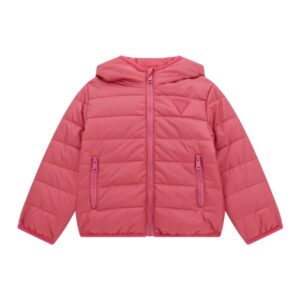 Hooded ls padded puffer w/zip