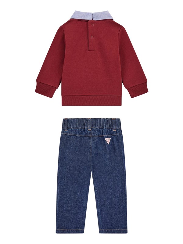 Set sweatshirt + denim pants