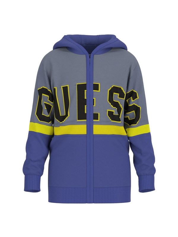 Hooded ls sweater w/zip