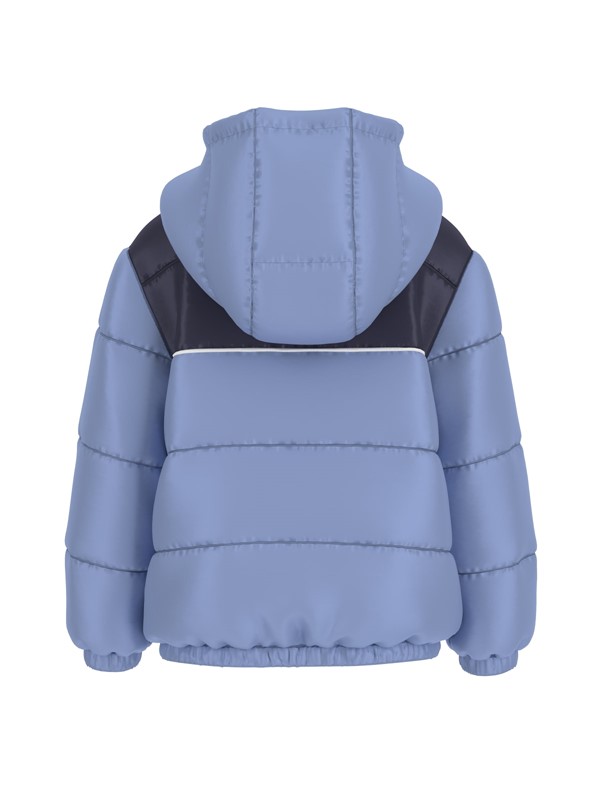 Padded hooded ls jacket w/zip