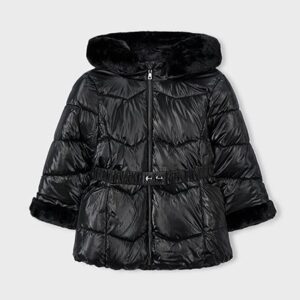 Giaccone metallizato cinta