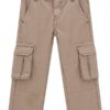 Rigid gabardine cargo pants