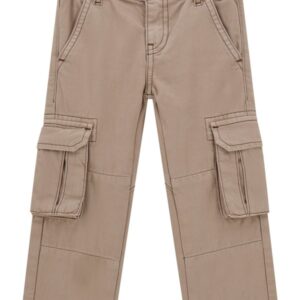 Rigid gabardine cargo pants