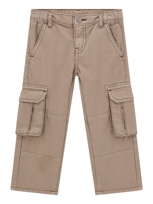 Rigid gabardine cargo pants