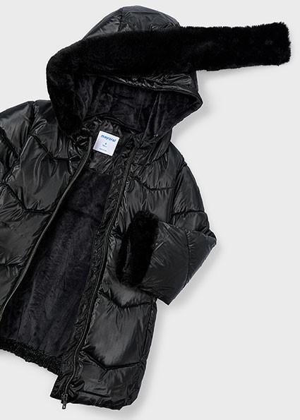 Giaccone metallizato cinta