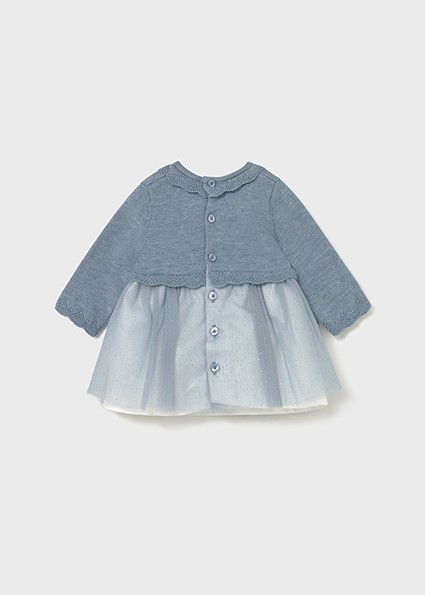 Vestito tricot e tulle