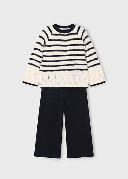 Compl.pantalone tricot righe