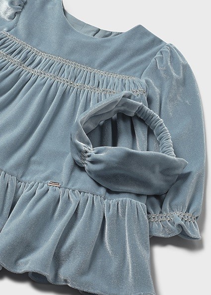 Vestito velluto fascia capell