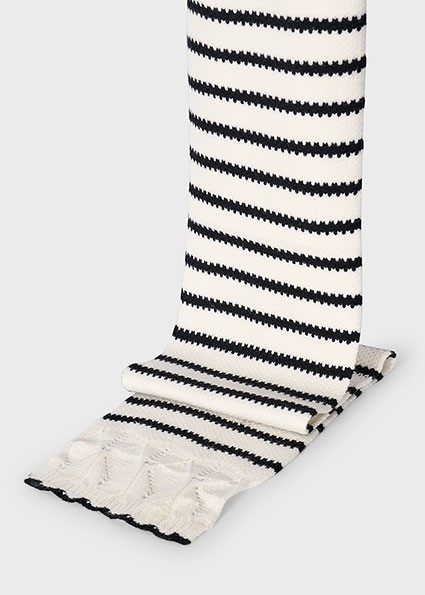 Comp.cappello sciarpa a righe