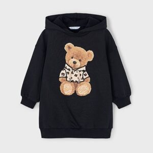 Vestito felpa cappuccio