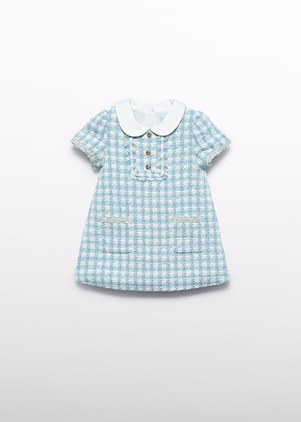 Vestito quadri lurex