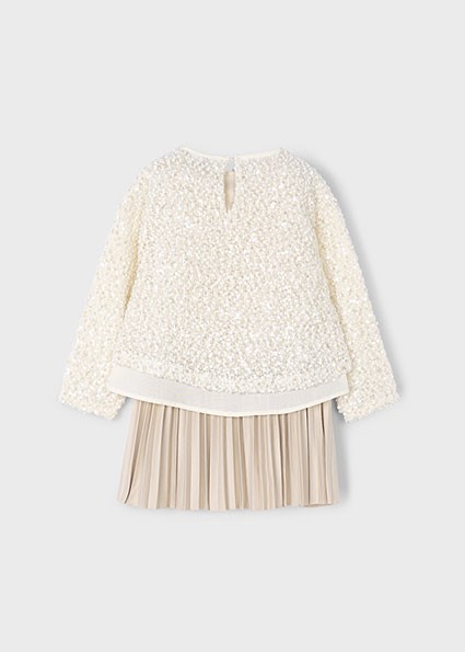 Vestito combinato lustrini