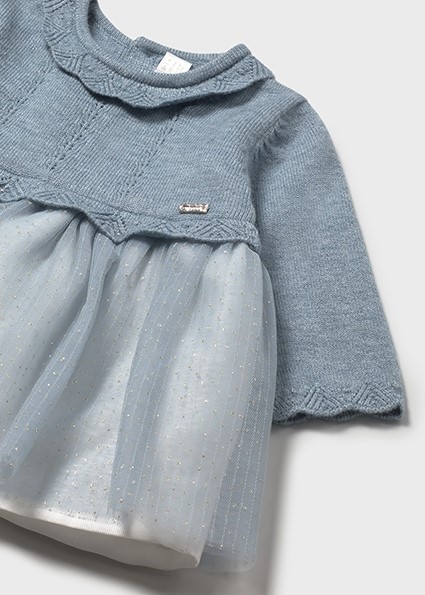 Vestito tricot e tulle