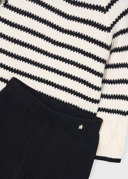 Compl.pantalone tricot righe