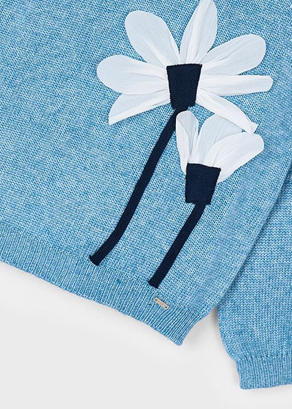 Maglione fiori applicazione