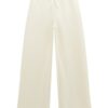 Jacquard relaxed palazzo pants