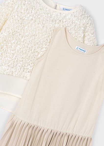 Vestito combinato lustrini