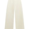 Jacquard relaxed palazzo pants
