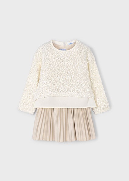 Vestito combinato lustrini