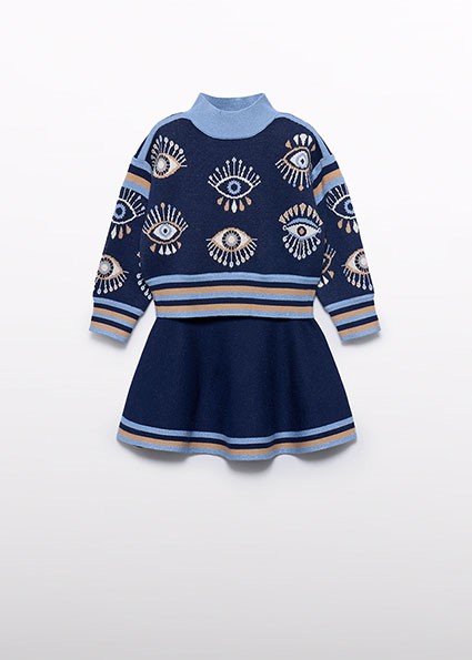 Compl. tricot gonna jacquard