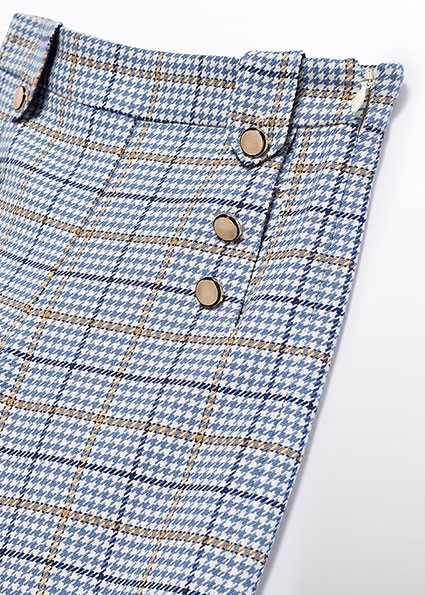 Pantalone culotte quadri