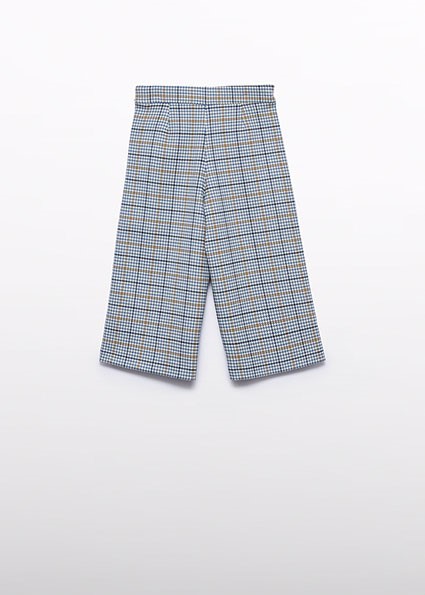 Pantalone culotte quadri