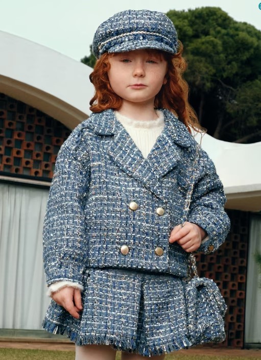 Giacca tweed doppio petto