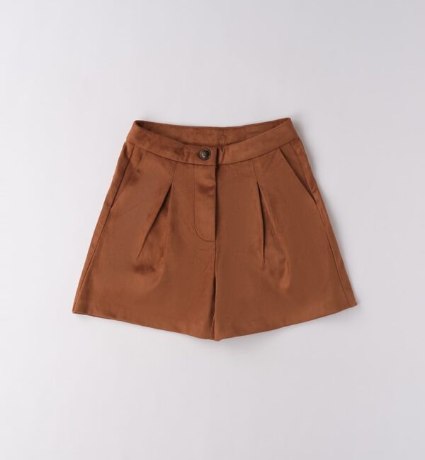 Pantalone tessuto navetta corto