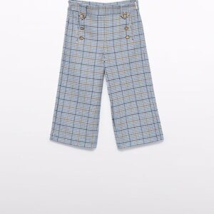Pantalone culotte quadri