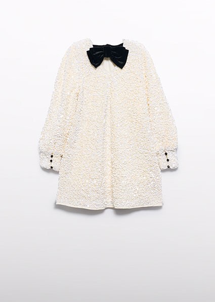 Vestito lustrini velluto