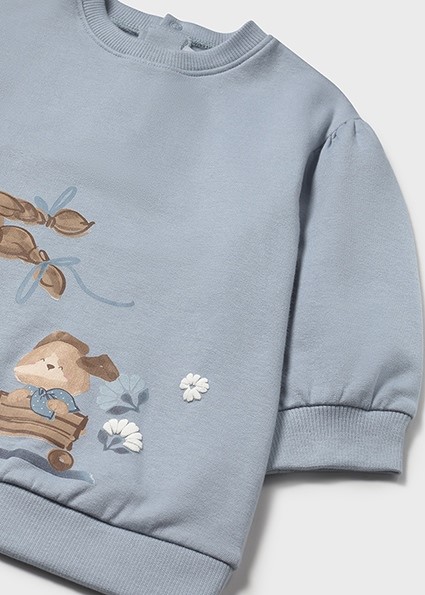 Vestito felpa grafica