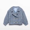 Giacca tweed doppio petto