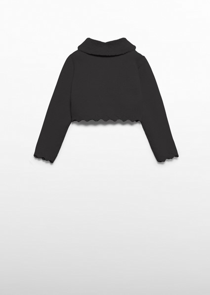 Cardigan tricot colletto pell