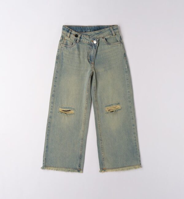 Pantalone denim lungo