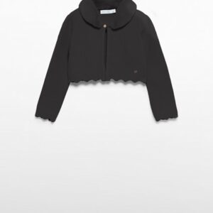 Cardigan tricot colletto pell