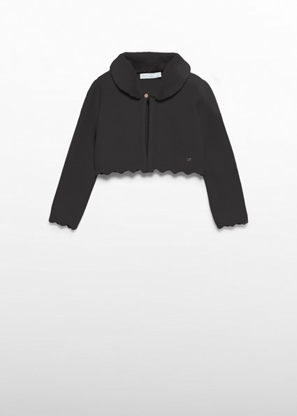 Cardigan tricot colletto pell