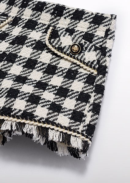 Bermuda vichy lustrini