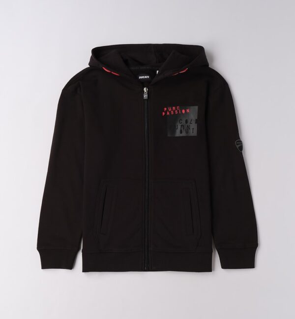 Felpa aperta ml con zip o con bottoni