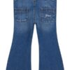 Flare stretch denim pants