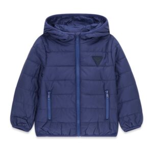 Hooded ls padded puffer w/zip